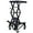 Black, variant on LuckyNote Hydraulic Motorcycle Scissor Jack Lift, 300 lbs Capacity with Foot Step and Wheels for Small Dirt Bikes, Black