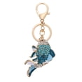 thumbnail image 1 of Miangastore Goldfish Shaped Keychain Purse Handbag Pendant Rhinestone Inlaid Key Chain, 1 of 8