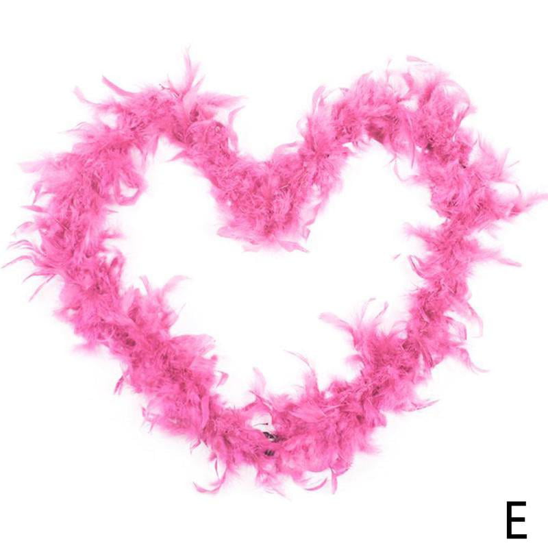 Multicolor 2M Party Feather Boa Strip Fluffy Craft Costume Fancy Dress Wedding 