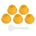 thumbnail image 2 of 5 Pcs Capsules de Filtre à Café Réutilisables, Capsule de Filtre à Café Réutilisable en Acier Inoxydable, Rechargeable avec Cuillère, pour Café DIY, 2 of 7