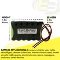 thumbnail image 7 of Exell 7.2V 1000mAh NIMH w/Wire leads for 1:18 RC Truck Racing HPI RS4 Micro Cars, 7 of 7