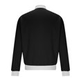 thumbnail image 4 of Men's Waffle Shirt Long Sleeve Quarter Zip Pullover Solid Color Vintage Casual Long Sleeve Sweatshirt Zipper Pocket Outdoor, 4 of 6