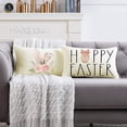thumbnail image 4 of Easter Bunny Lumbar Pillow Covers Set of 2, 12x20 inch Plain Easter Decorative Throw Pillows Easter Cross Cushion Cases for Couch Sofa Livingroom Bedroom, 4 of 7