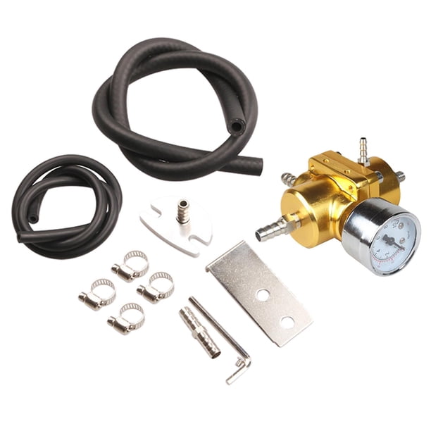Regulador de presión de combustible ajustable Universal 0-140 Psi Fpr/gauge piezas de coche