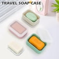 thumbnail image 2 of FRKSMD-Silicone Bar Soap Travel Case,Compact Leak Proof Soap Dish with A See-Through Lid,Portable Soap Bar Holder for Traveling,Camping,Gym,Outdoor(Clear&Pink), 2 of 3
