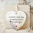 thumbnail image 2 of Placa de amistad, regalo de corazón de cerámica, regalo único de amistad para tu mejor amigo, corazón colgante de cerámica, regalo para un amigo, regalo de Navidad, decoración navideña, regalos de, 2 of 8