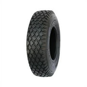 HI-RUN WD1051 Lawn Tractor Tire, Stud Diamond Tread, 4.10/3.50-6 In. - Quantity 1