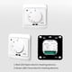 thumbnail image 2 of Regulador de temperatura manual para calefacción eléctrica, 5~40℃, 110V-230V, 16A, material ABS + PC, color blanco, sensor NTC, precisión ±1℃, nivel de protección IP20, incluye termostato, sensor,, 2 of 7