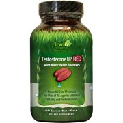 Irwin Naturals Testosterone Up Red With Nitric Oxide Boosters 2-In-1 Vitality & Performance Enhancer, 60 Liquid Soft-Gels