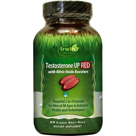 Irwin Naturals Testosterone UP RED 60ct (Best Natural Male Testosterone Booster)