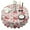 Pink Christmas Red, variant on Pink Christmas Red Truck and Snowman Pattern Round Tablecloth 60"x60",Wrinkle Wipeable Table Cloth for Kitchen Dining Room Picnic Patio Party