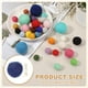 thumbnail image 2 of Uxcell 20 Pcs Bolas de Fieltro de Lana, Pompones de 1.2 Pulgadas para Manualidades, Decoración de Arte y Manualidades, Azul Marino, 2 of 6