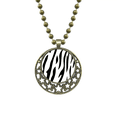 thumbnail image 1 of Zebra animal patrón de grano de arte ilustración Colgante Estrella Collar Luna Cadena Joyas Unbranded M, 1 of 3