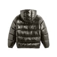 thumbnail image 5 of LYSMORA Mens Adjustable Drawcord Hooded Puffer Jacket Full Zip Elastic Cuff Windproof Warm Winter Daily Outer Coat Hand Pockets, 5 of 6