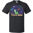 thumbnail image 3 of Inktastic I Love Space Cute Dinos and Planets T-Shirt, 3 of 5
