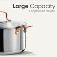 thumbnail image 6 of Carote 5QT Tri-Ply Stainless Steel Stock Pot with Lid, Induction Compatible Soup Pot for Cooking, 6 of 7