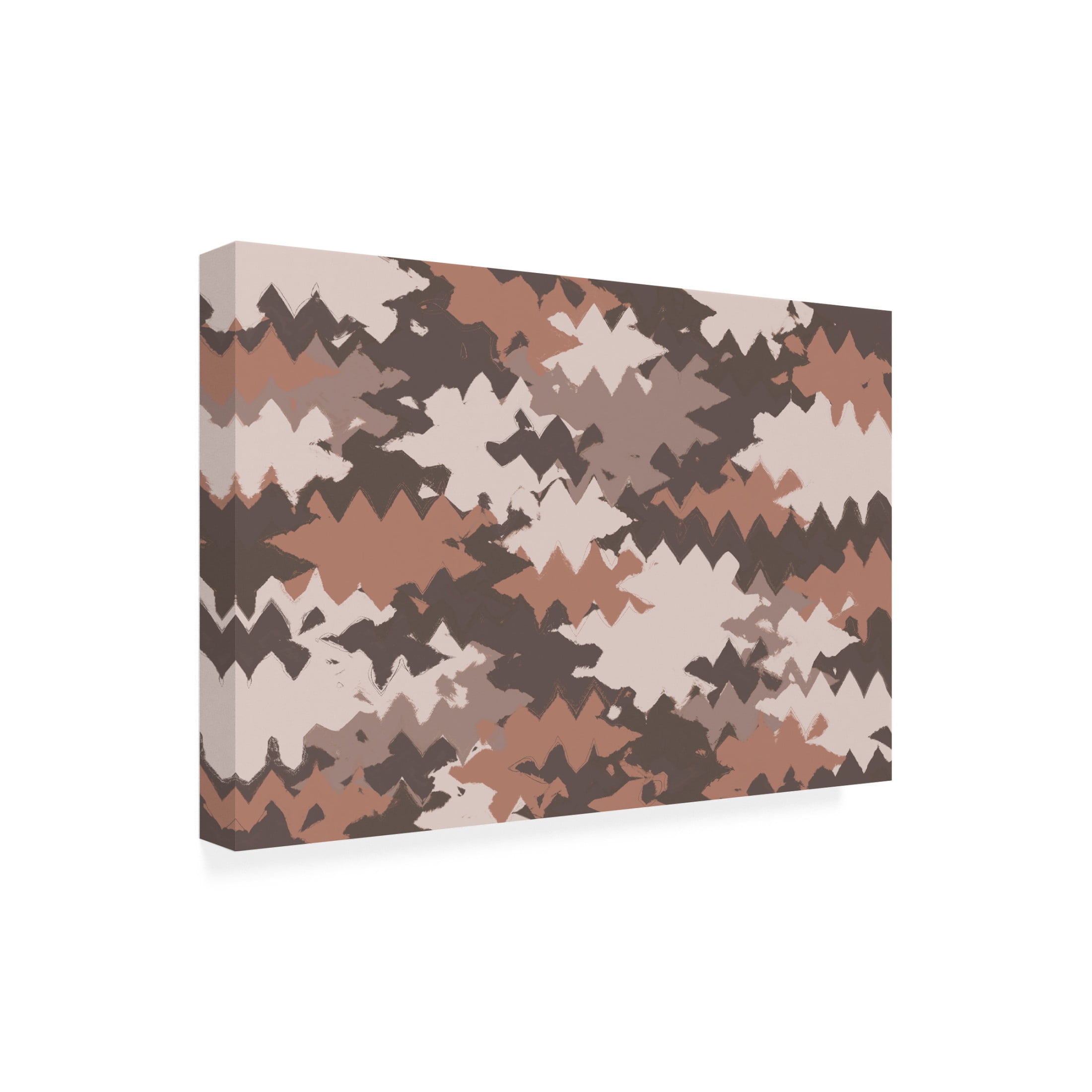 Canvas Wall Art - Treechild 'Shaky Pastel Pattern Square' Wall Art for Living Room, Bedroom, or Office D?cor by Trademark Fine Art - 47 x 30 Inches
