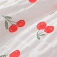 thumbnail image 6 of MIXUE Toddler Girls Casual Dresses Summer Cherry Print Crew Neck Short Sleeve Dance Party A Line Dress Beachwear,Red,2-3 Years, 6 of 9