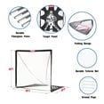Net Playz Portable Easy FoldUp Lacrosse Goal, 4ft x 4ft or 6ft x 6ft