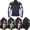 thumbnail image 1 of Motorcycle Jacket For Men Textile Motorbike Dualsport Enduro Motocross Racing Biker Riding CE Armored Waterproof All-Weather (Blue, XL), 1 of 5