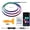110cm 43.31in, variant on 110cm 43.31in Vegetting 140cm Car Ambient Lights LED Interior RGB Symphony Atmosphere Lamp USB APP Control Remote for Tesla Model 3 Y S X