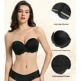 thumbnail image 3 of Curyon Women's Strapless Bra Underwire Lace Convertible Multiway Plus Size Bras,36G, 3 of 6