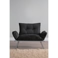 thumbnail image 2 of Metal Legs Futon Love Seat: Modern Style Compact Seating Solution for Apartments & Small Spaces, 2 of 6