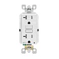 thumbnail image 3 of AFCI Outlet Leviton Decora 20 A 125 V, blanco 5-20R, paquete de 1, 3 of 3