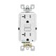 thumbnail image 3 of AFCI Outlet Leviton Decora 20 A 125 V, blanco 5-20R, paquete de 1, 3 of 3