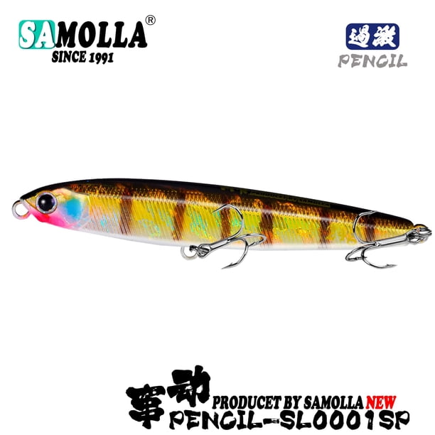 Señuelos de Pesca de hundimiento de lápiz, pesos de 10-24g, aparejos de Pesca de lubina, señuelos de carpa, accesorios de Pesca, cebo de pez de agua salada Isca Artificial Tan Jianjun unisex