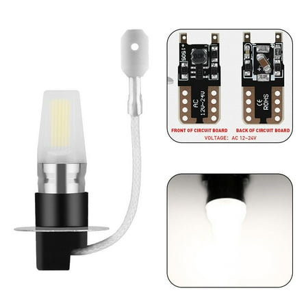 

1PCS H1 H3 COB LED Fog Light Bulb High Power Driving Lamp 12V-24V White