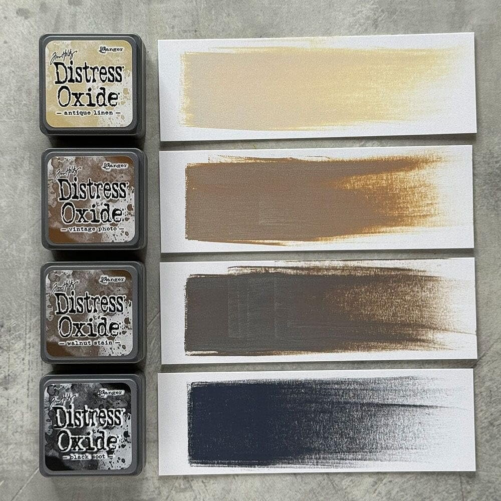 Mini Distress Oxide Pad Bundle - Ranger Tim Holtz Mini Distress Oxide Pad Sets #4, #5, #6 with Trebbies Detail Sticks