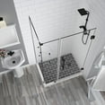 thumbnail image 2 of Aston SEN962EZ-CH-422832-10 72 x 42 x 32.38 in. Bromley Frameless Corner Hinged Shower Enclosure with Glass Shelves, Chrome, 2 of 7
