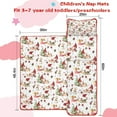 thumbnail image 5 of Multicolor Christmas Pattern Toddler Nap Mats for Kids Preschool,60"x20" Sleeping Mat Bag or Kids,Toddler Sleeping Bag,Toddler Nap Mat or Daycare, 5 of 6