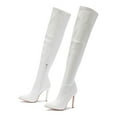 thumbnail image 6 of Herrnalise Women's Over-the-knee Boots,Pointed Side Zipper 11CM High Stilettos Heels Boots Shoes for Women, 6 of 6
