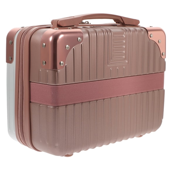 1 maleta portátil para guardar maquillaje y artículos de tocador para viajar.