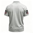 thumbnail image 4 of Men's Never Forget 911 Graphic Shirt, 9/11 25th Anniversary Polo Collar T-Shirt, Salute to The 911 Firefighters "ALL GAVE SOME, SOME GAVE ALL" Patriotic 56th Memorial Tee, Gray XL, 4 of 4