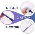 thumbnail image 2 of Replacement Duster Handles Compatible with Swiffer Duster Refill, Extended Handle, Adjustable Length (Blue 1pc), 2 of 7