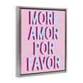 thumbnail image 4 of Stupell Industries More Amor Phrase Typography Painting Gray Floater Framed Art Print Wall Art, 17 x 21, 4 of 10