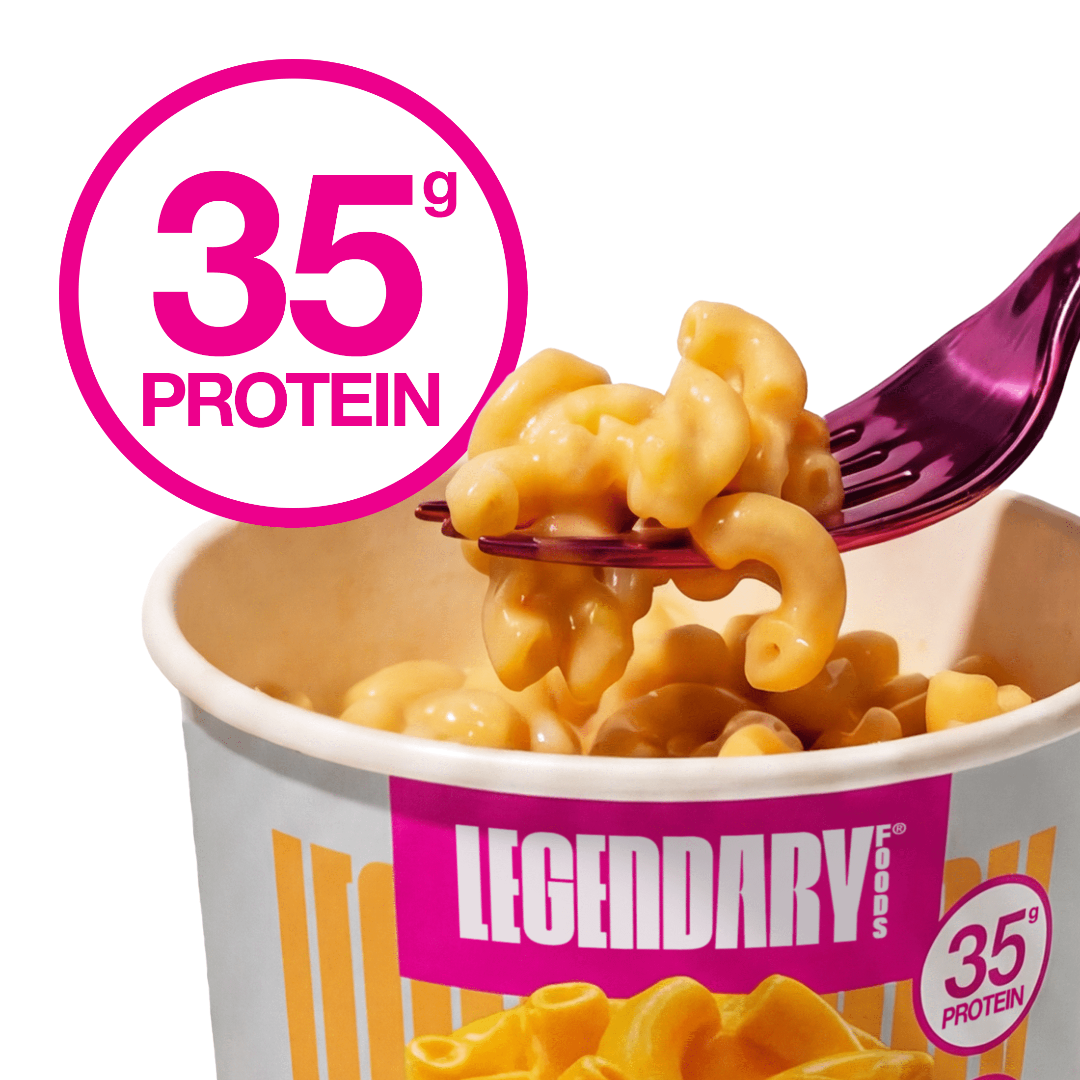 Legendary Foods Protein Pasta, Mac & Cheese, 35g Protein, 1 Cup, Keto Friendly, Gluten Free