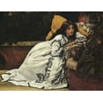 thumbnail image 2 of Tissot, James 14x12 Black Ornate Wood Framed with Double Matting Museum Art Print Titled - Girl In Armchair The Convalescent, 2 of 4