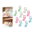thumbnail image 3 of Billuyoard 10x Heavy Duty Closet Cabinet Space Savers Hangers for Pants Caps Coats  Almacenamiento y organización del hogar color mezclado 10 piezas, 3 of 6