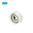 thumbnail image 3 of Uxcell Nylon Pulley Wheel 8x26x11mm 608zz Bearing Sliding Conveyor Roller Wheel, White, 6 Pack, 3 of 5