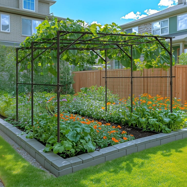 GIRUVI 「Grow on the Wall」Gracilius Amazon.com : VINGLI Wood Garden Arbor, 85in Wedding Arch