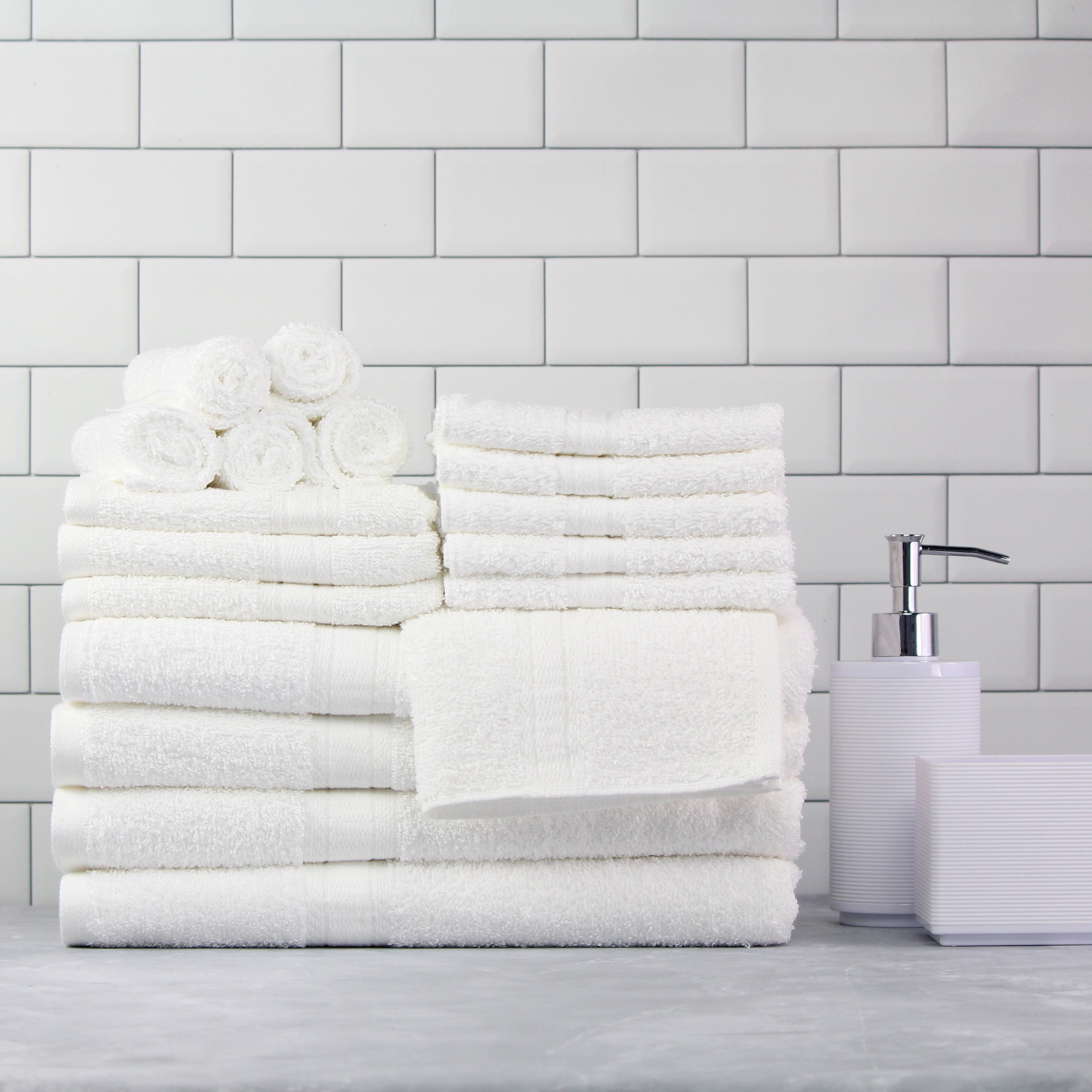 18 piece bath towel set