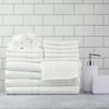 Mainstays Basic Solid 18-Piece Bath Towel Set, White