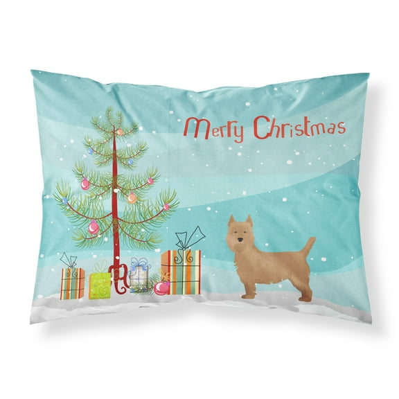 Carolines Treasures CK3444PILLOWCASE Airedale Terrier Christmas Tree Fabric Standard Pillowcase Standard multicolor