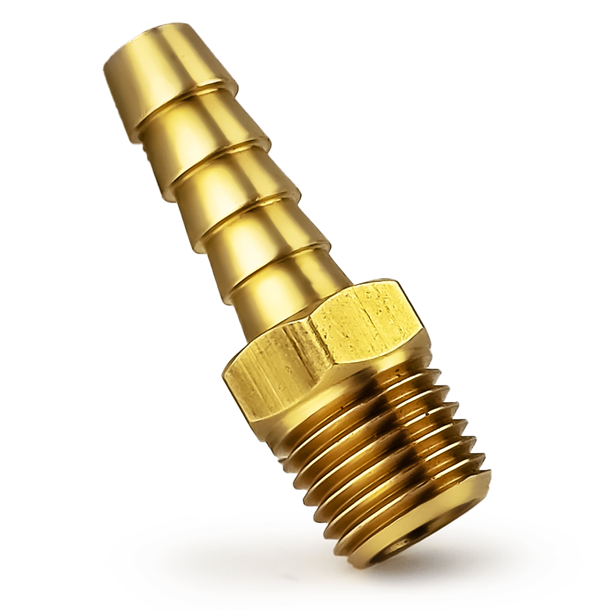 Five Oceans Brass Fuel Hose Barb 1/4 inches NPT Thread x 3/8 inches