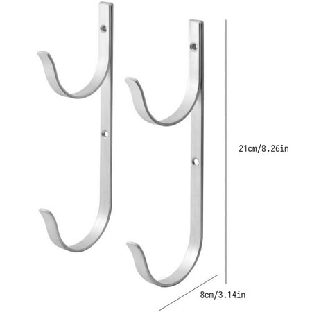 

2 Pieces Of Aluminum Telescopic Swimming Pool Rod Holder Swimming Pool Tools