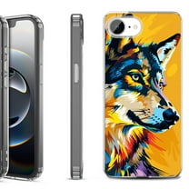 Shockproof Protective Phone Case for iPhone 16e, by OneToughShield - Wolf Art
